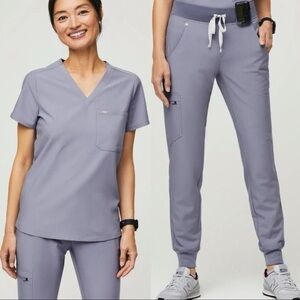 Figs Women’s Scrub Joggers Zamora Vapor Space Blue Size S/P